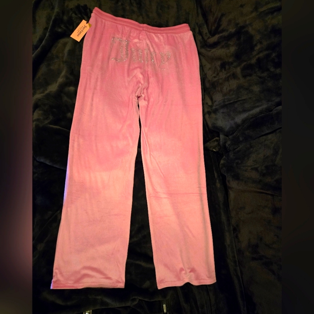 Juicy Couture Pink Velour Women's Large Lounge Pants